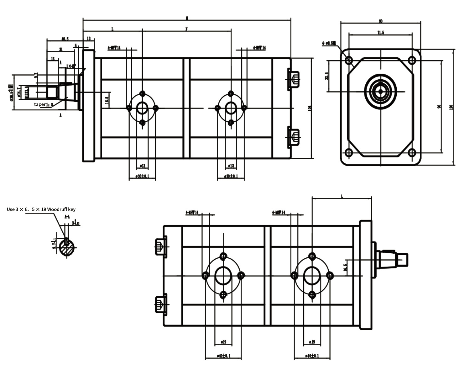 Z11SF53-G22SF53 High Pressure Double Gear Pump