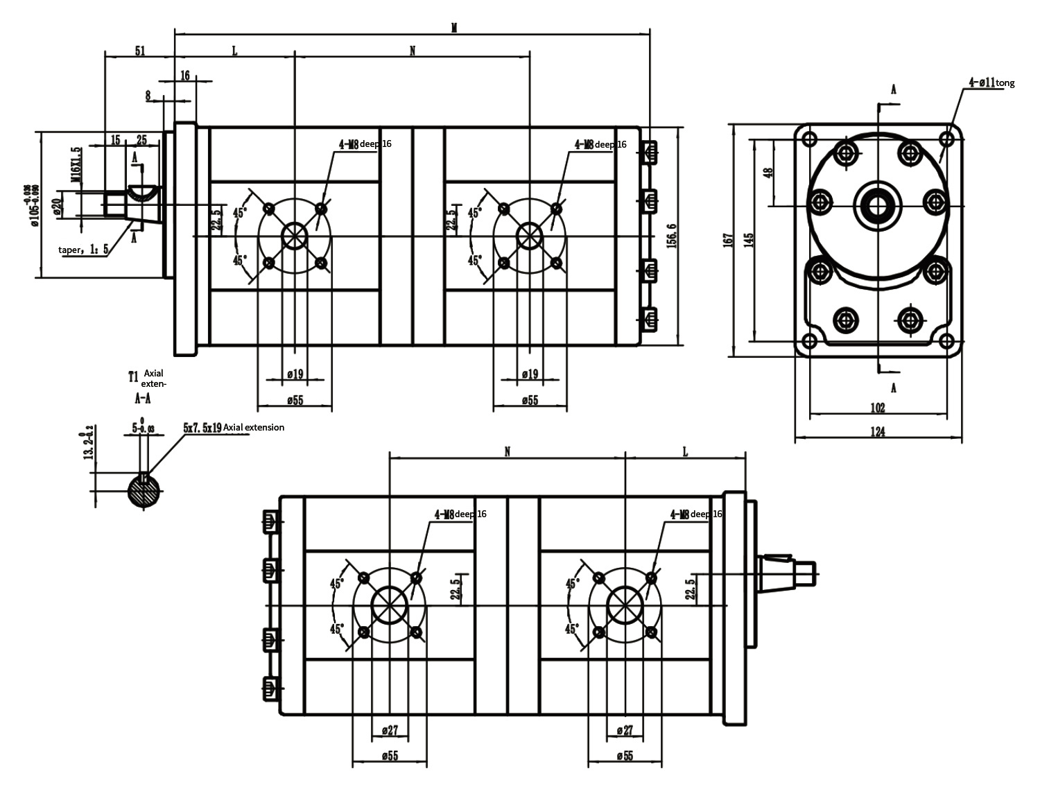 Z13XF29-G22XF29 High Pressure Double Gear Pump