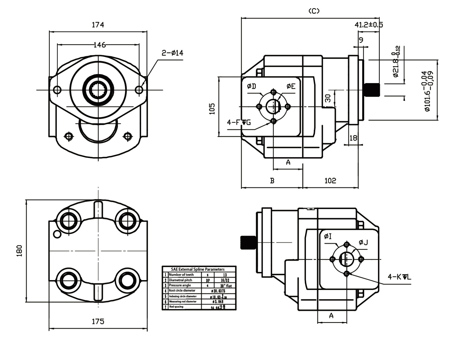 S14 SF58 Gear Pump