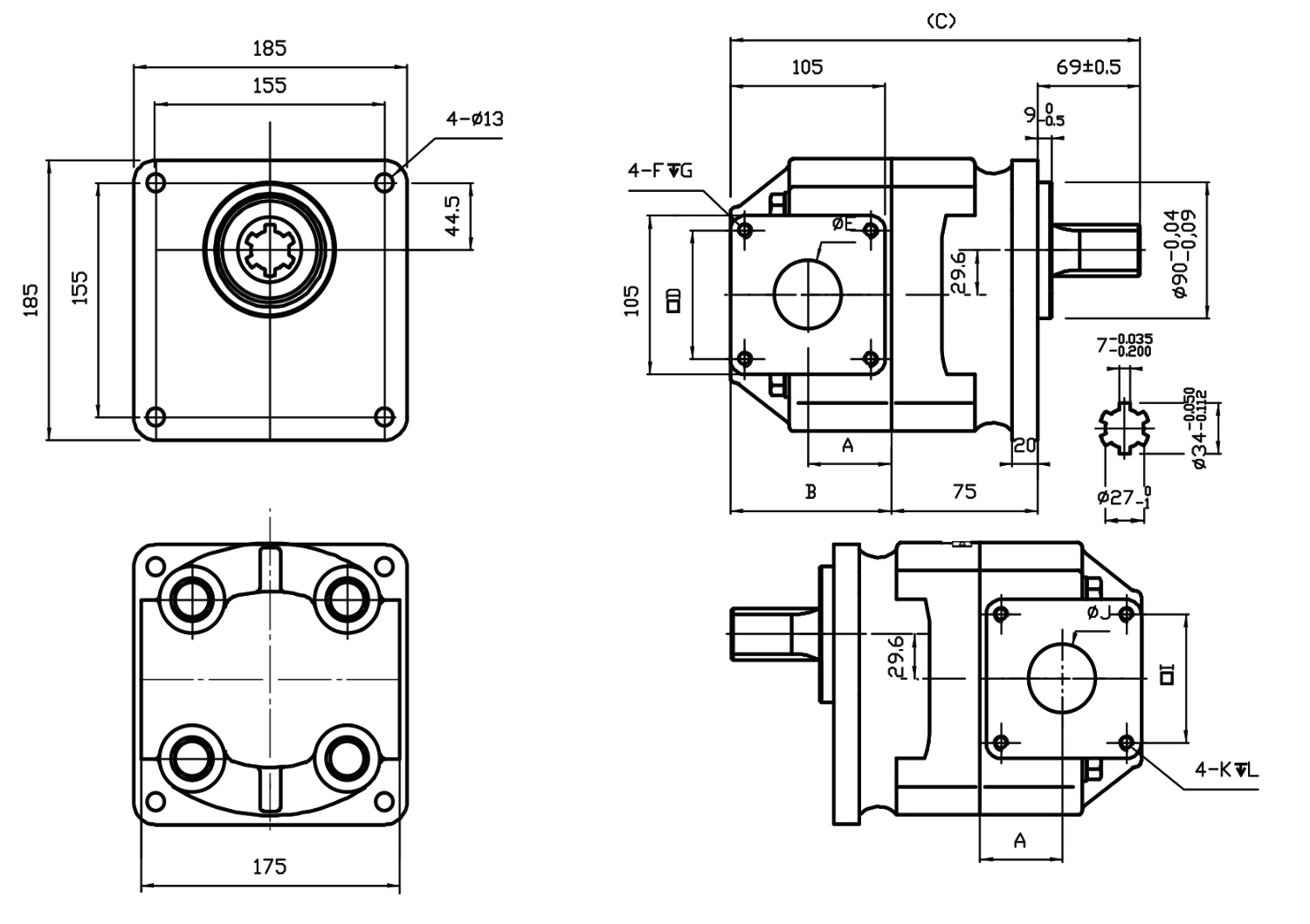 H21XF44 Gear Pump