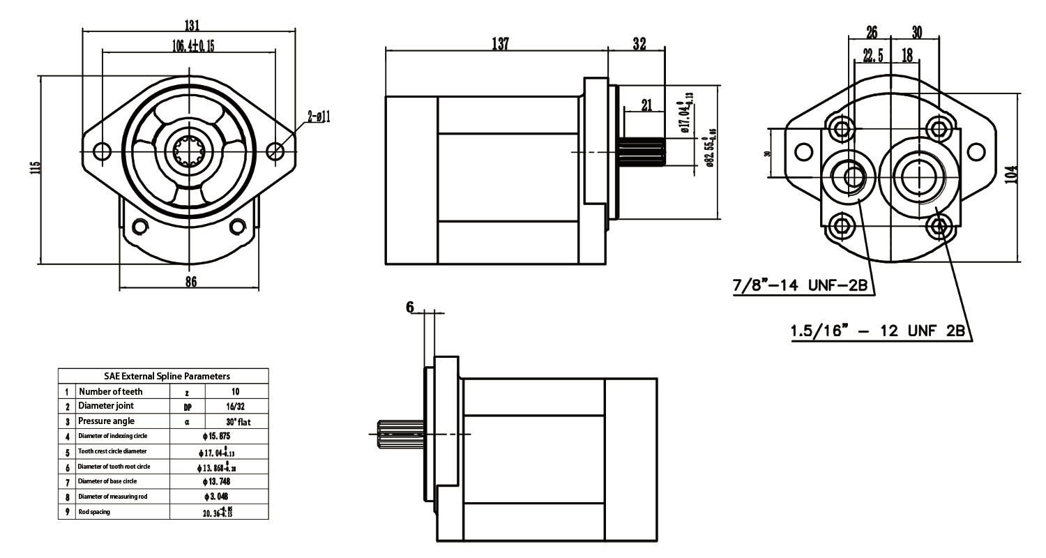 S04YL05BB Gear Pump