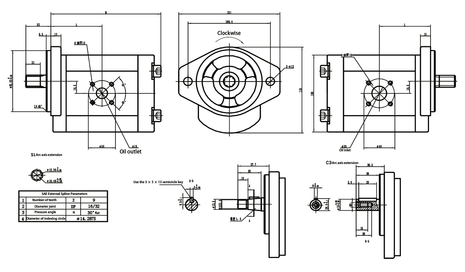 S03XF03 Gear Pump