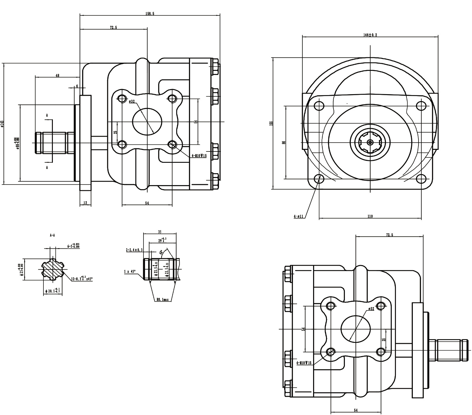 H16XF38 Gear Oil Pump