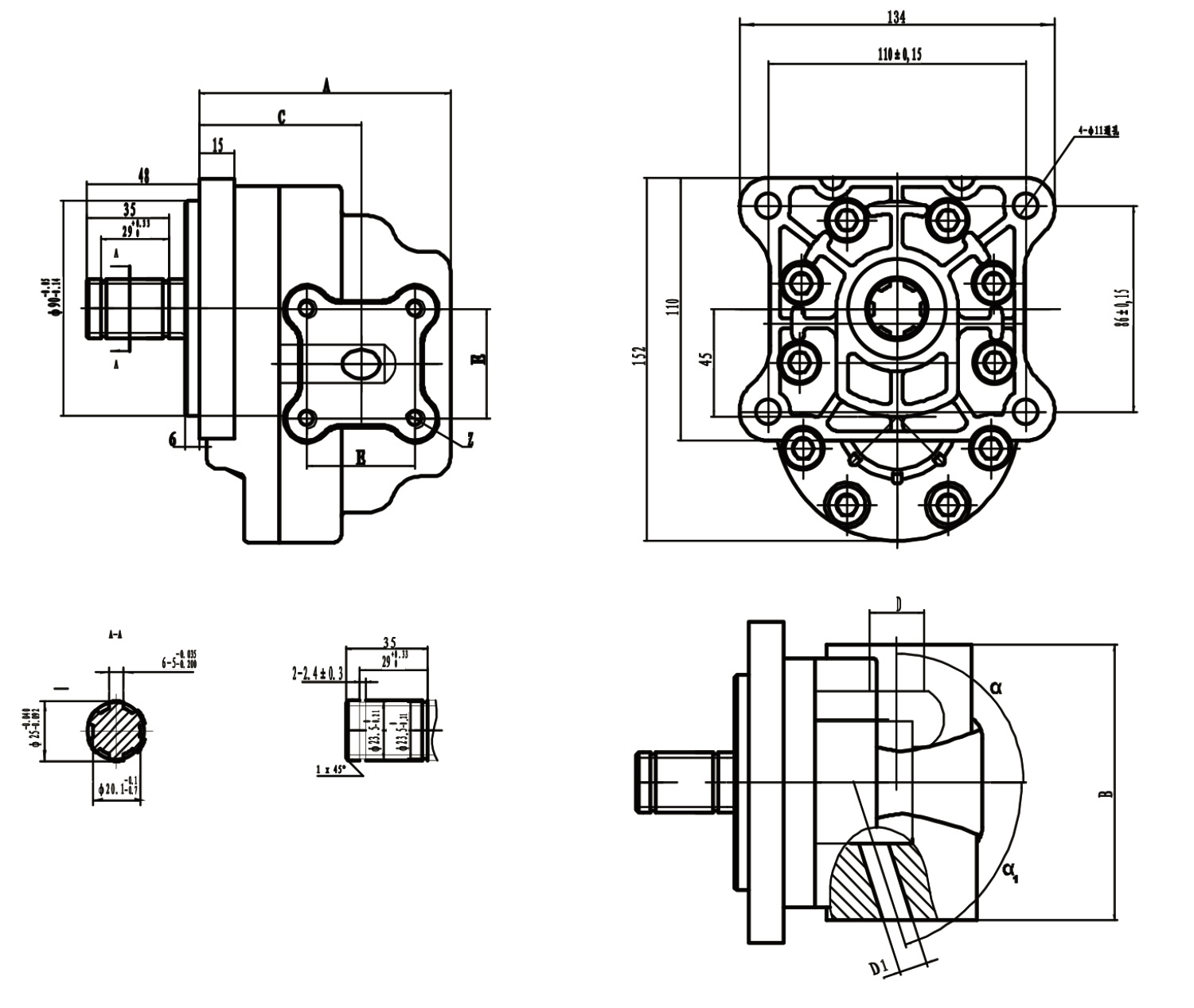 H16XF36 Gear Oil Pump