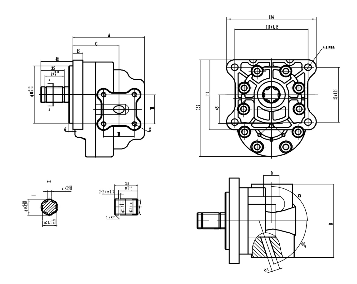 H13SF51 Gear Oil Pump