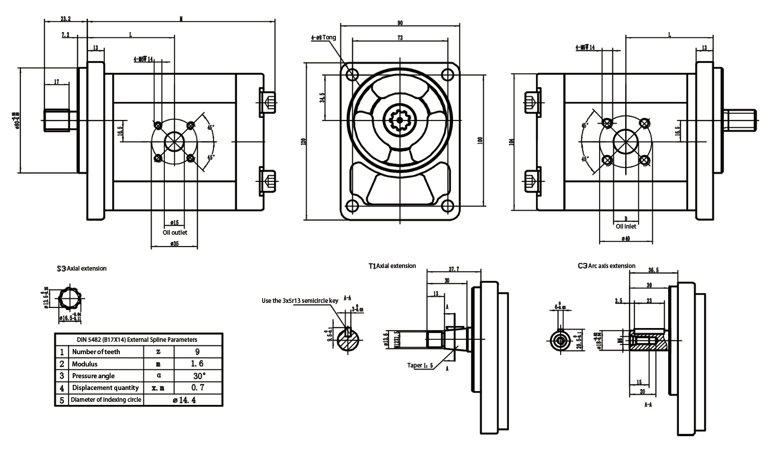 S07XF09 Gear Oil Pump