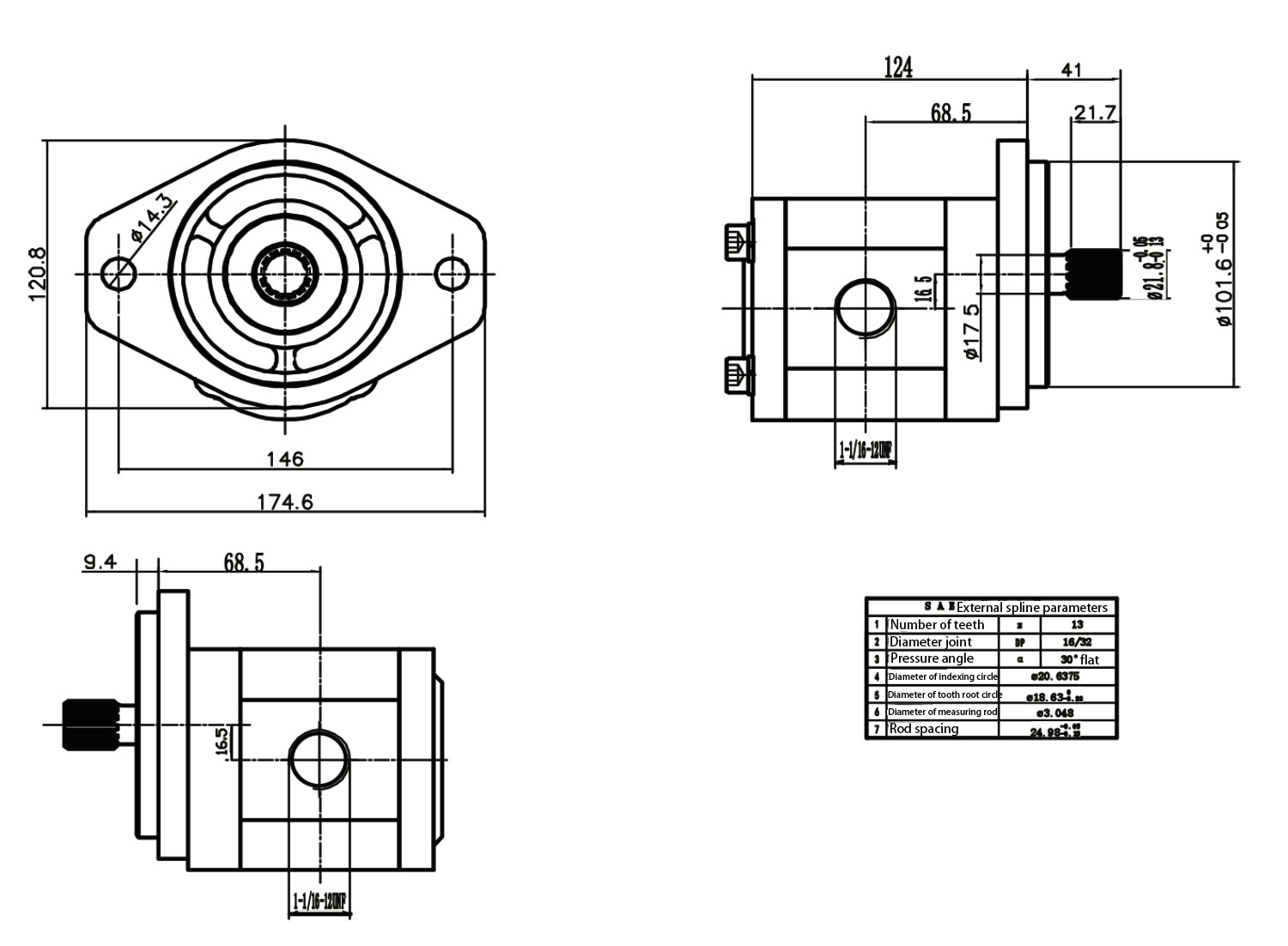 S06 YL04 Gear Oil Pump