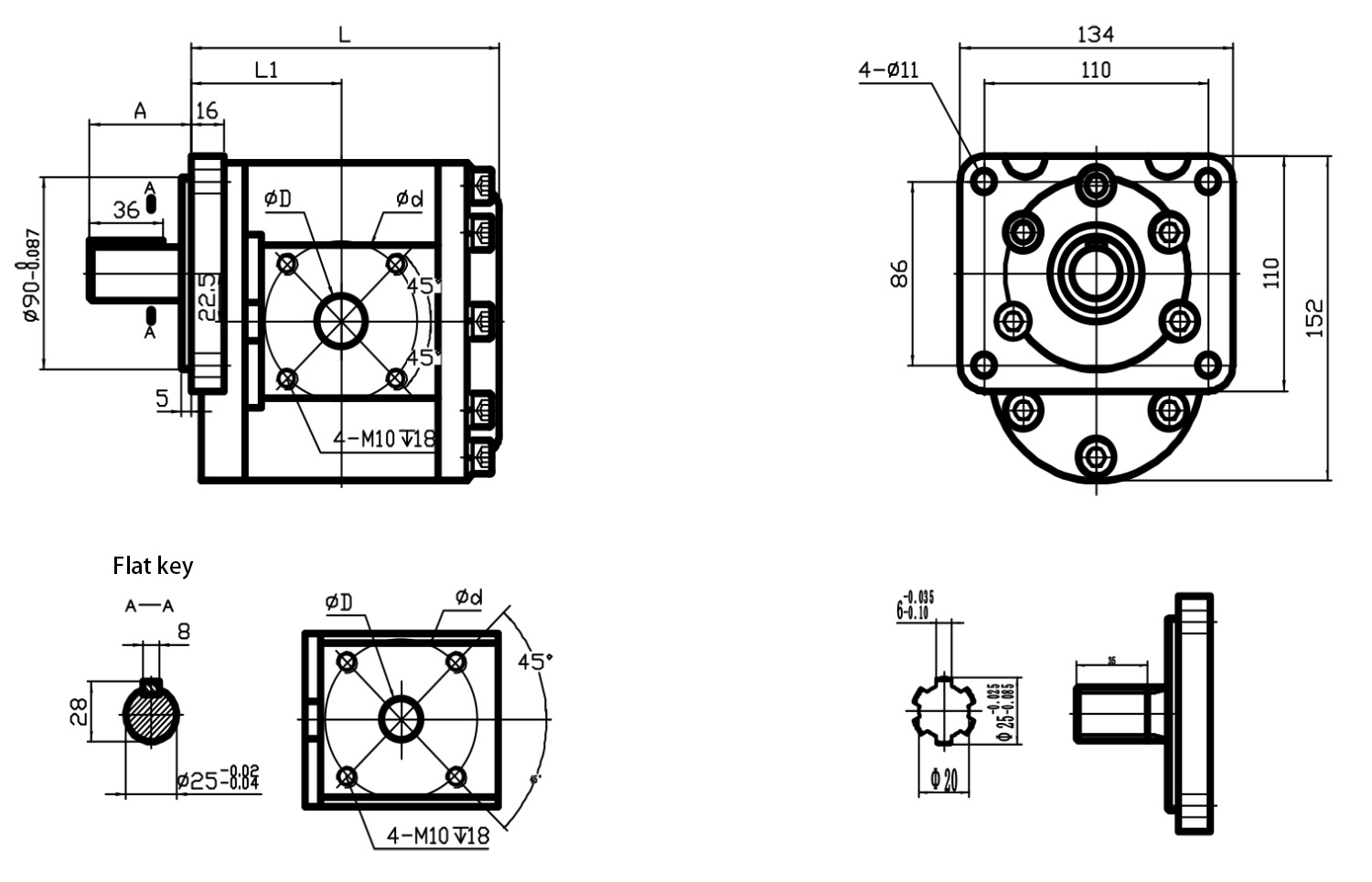 P11 XF13 Gear Oil Pump