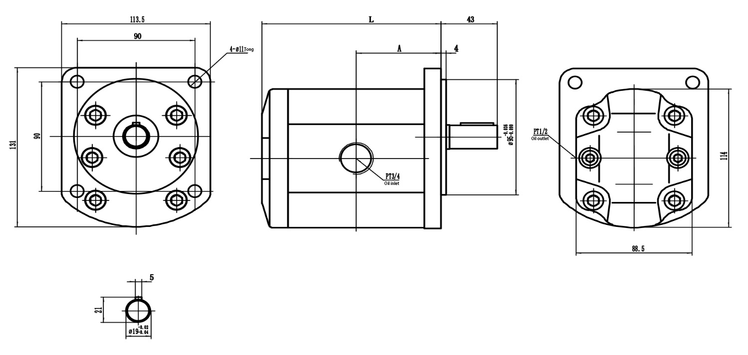 P31 PL01 Gear Oil Pump