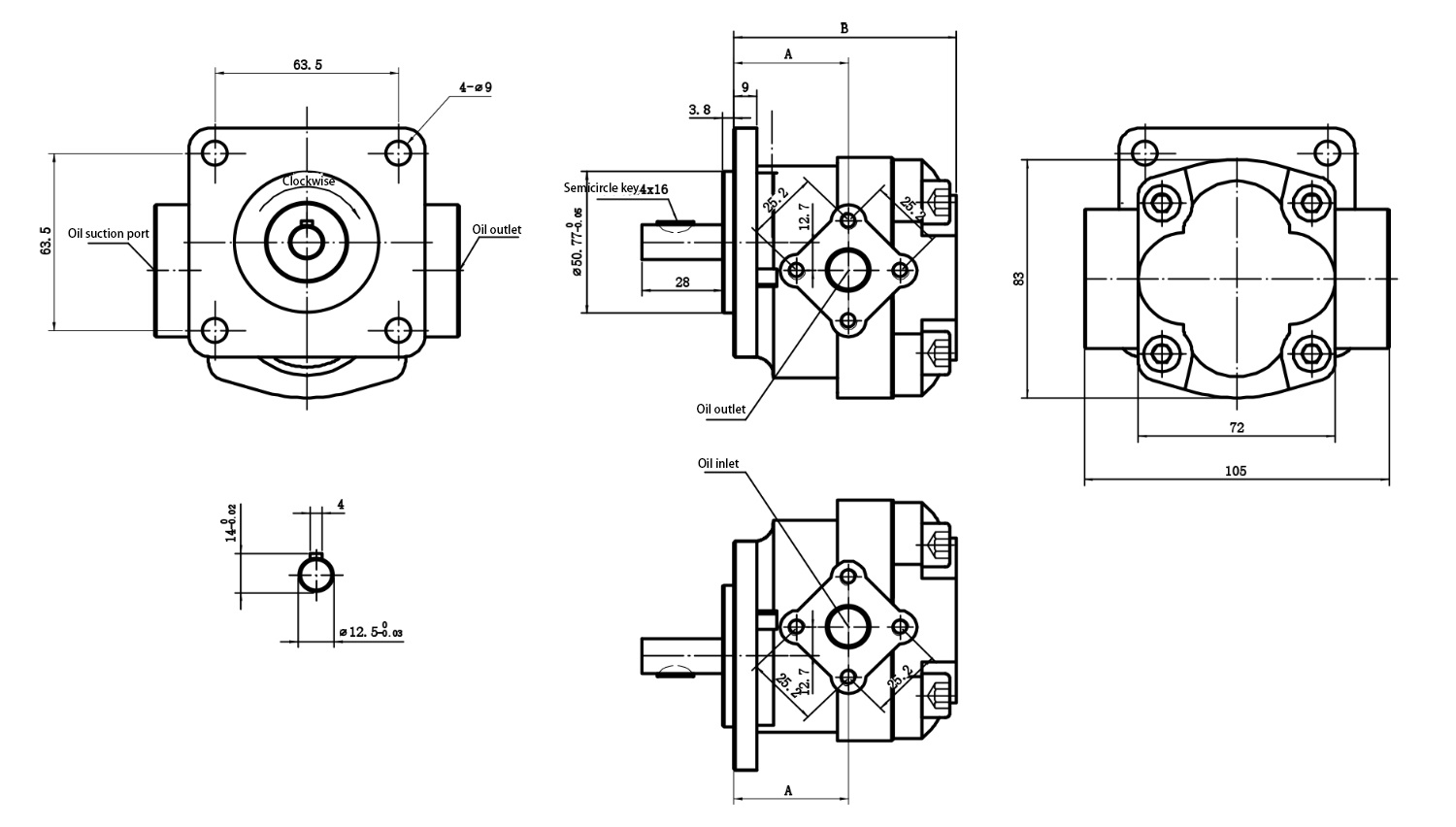 P09 SF19 Gear Oil Pump