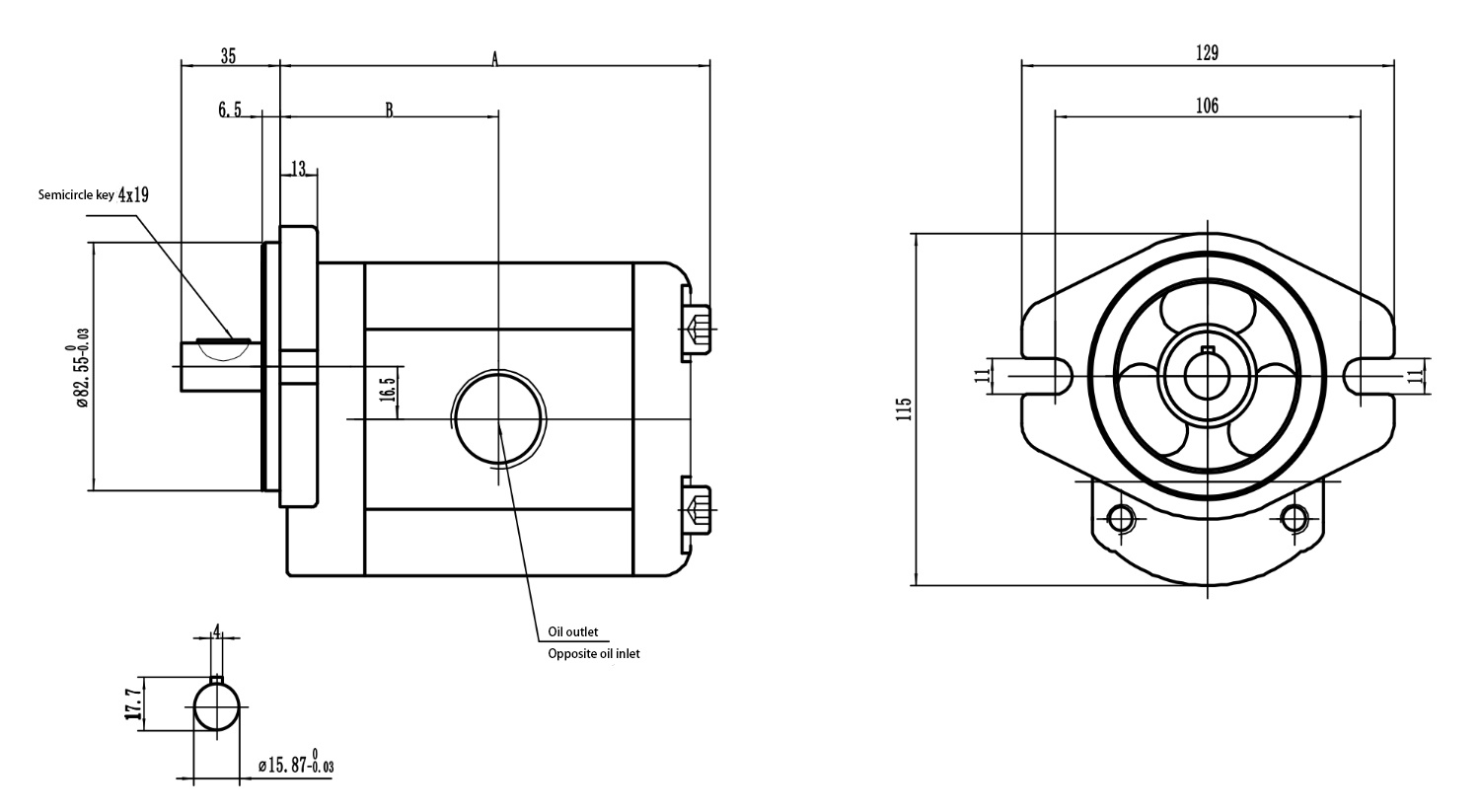 P02 PL01 Gear Oil Pump