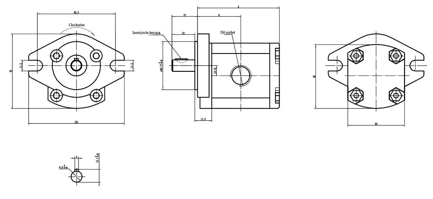 P01 PL05 Gear Oil Pump