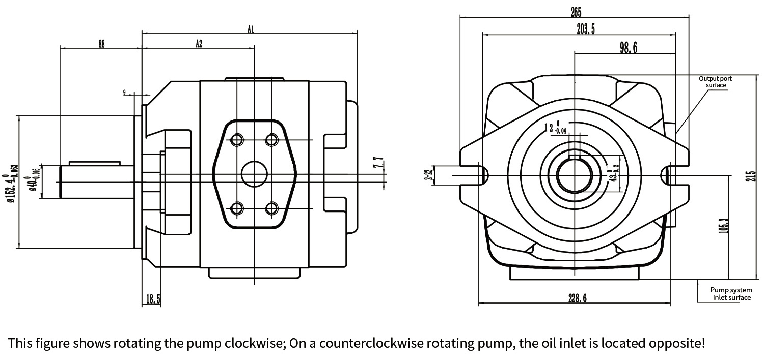 P27JF97 Internal Gear Pump