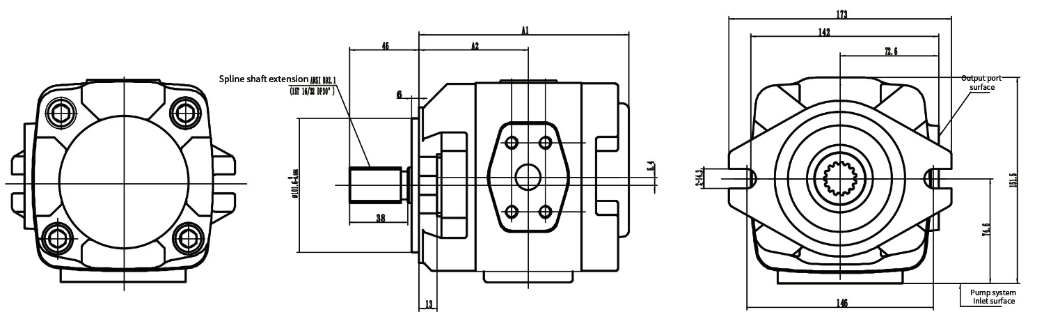 S10JF59 Internal Gear Pump