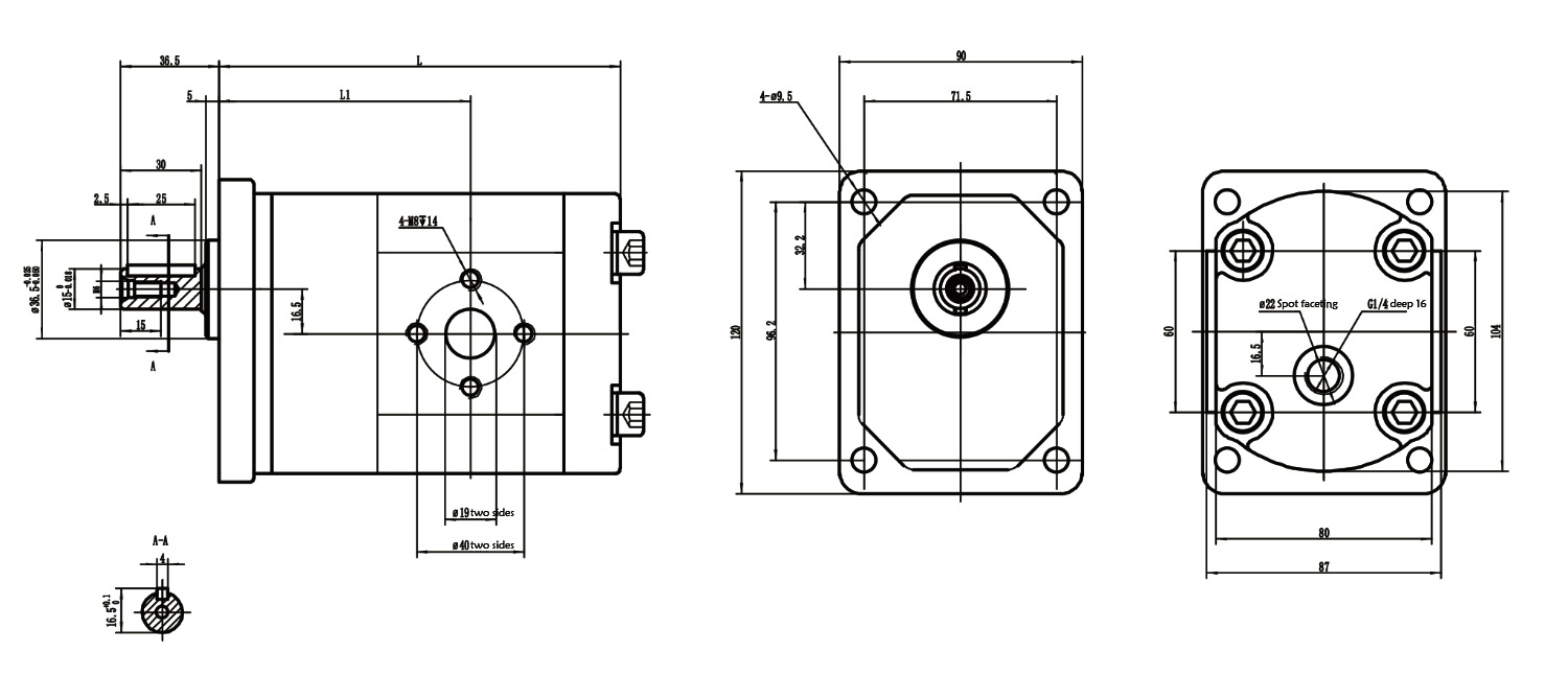 P28SF17GC Internal Leakage Gear Motor