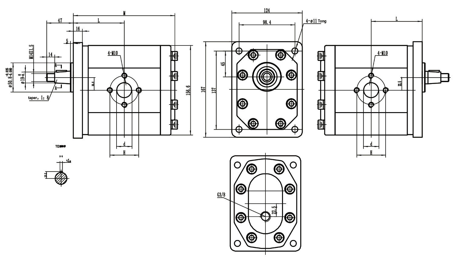 SZ21 SF09W Outflow Gear Motor