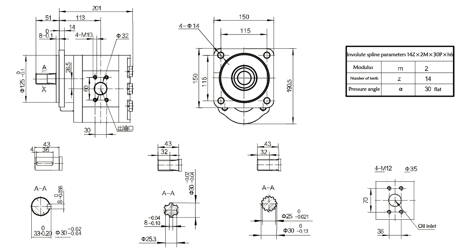 J03JF101GCW Outflow Gear Motor