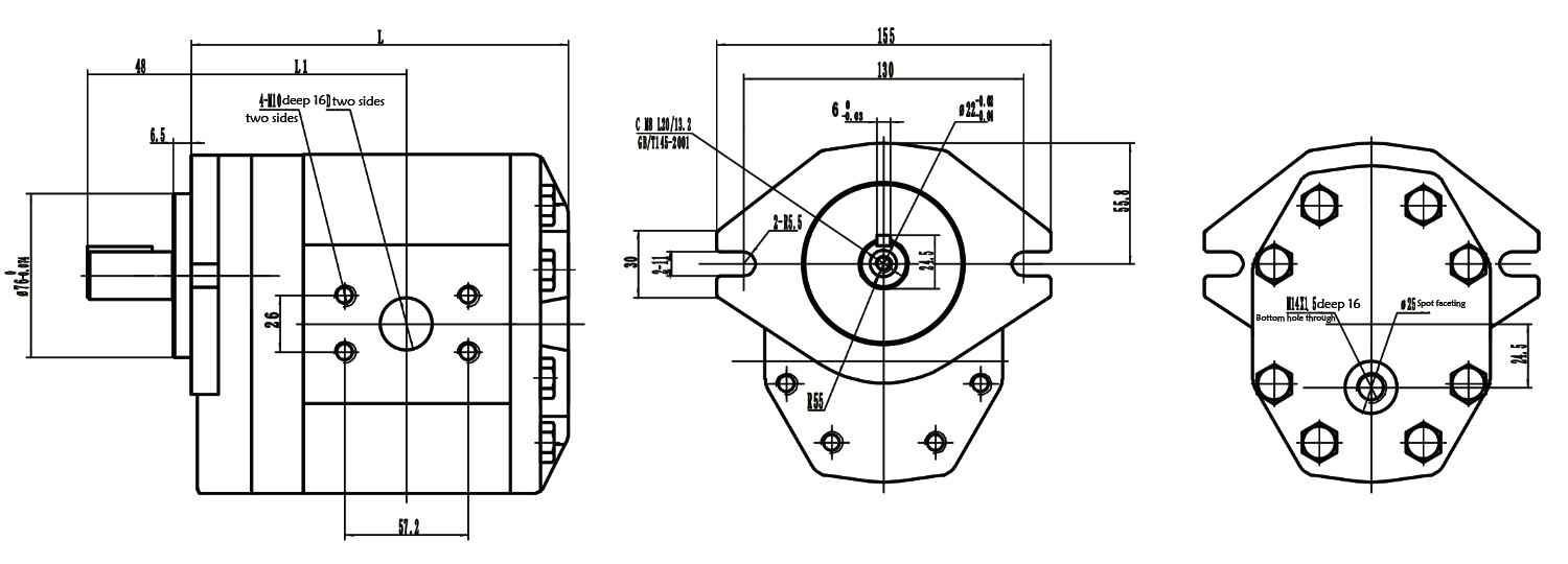 P30 JF86GCW Outflow Gear Motor