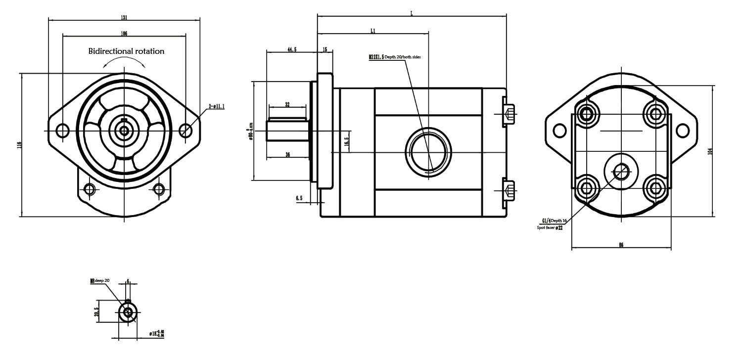 P29 ML28GCW Outflow Gear Motor