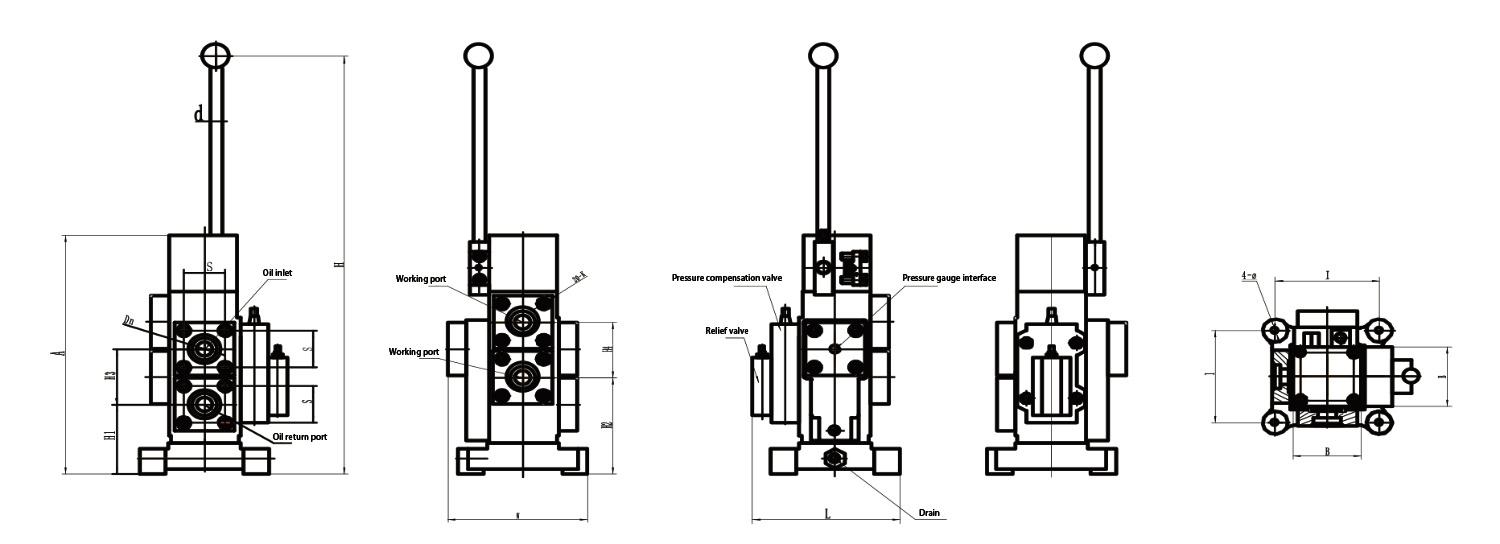 Marine Manual Proportional Flow Directional Composite Valve