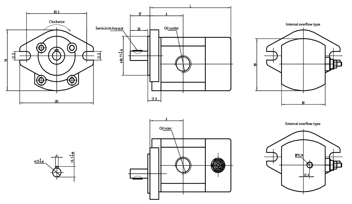 P01 PL05Y Gear Oil Pump